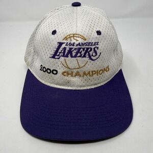 Vintage Los Angeles Lakers Hat Cap Snapback Mens NBA Basketball 2000 Champions